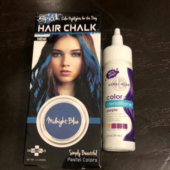 Temporary Hair Color Bundle Chalk and Clenditioner - Picture 1 of 3